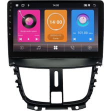SmartGO Peugeot 207 Android Multimedya Sistemi (2006-2012) 8+128 GB Premium Ekran  Wİ-Fİ (Yazılımsal)