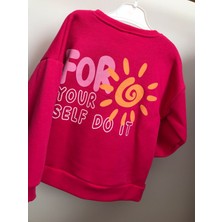 Capella Bebe Kız Çocuk Pembe Renkli Cepli Sweat Modeli Kız Çocuk Sweatshirt Modelleri