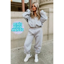 Baggy Eşofman Altı Jogger Rahat Kesim Yeni Moda Kadın Erkek Siyah Gri