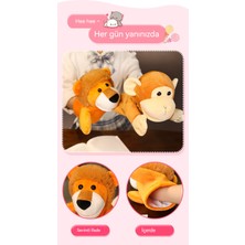 Luxixi 25CM Açık Ağızlı Hayvan Peluş El Kukla Oyuncak Kukla ile Hikaye Anlatımı (Yurt Dışından)