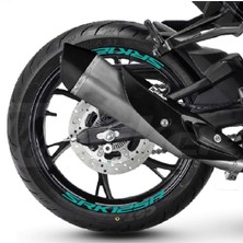 Rks (Qj Motor) Srk 125R Motosiklet Jant Içi Sticker Etiket Modeli Turkuaz