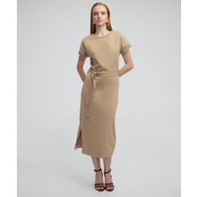 Miss İpekyol Kuşaklı Triko Elbise IS1250002159003