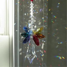 Auralia Brevity Modern Gökkuşağı Kristal Melek Çakra Suncatcher Araba Charm Kolye Otomatik Dikiz Aynası Asılı Dekor Için - Şeffaf (Yurt Dışından)