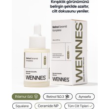 Wennes | 0.3% Retinol Seramid Kompleksi Serum | Anti-Aging Destekli, Aynısefa ve Ihlamur Özü Luna8