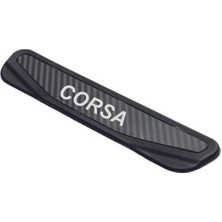 Opel Corsa F 2020 ve Üzeri Modeller New Karbon Kapı Eşiği 4 Parça Yazılı