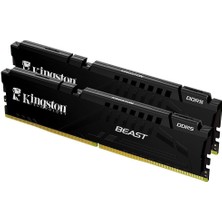 Kingston Beast 32GB 6800MT/S Ddr5 CL34-45 Dımm (16GBX2) Masaüstü Ram KF568C34BBK2-32TR