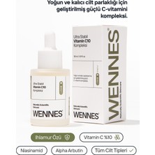 Wennes | Ultra Stabil Vitamin C10 Kompleks Serum | Niasinamid ve Arbutin ile Ton Eşitleme - Ihlamur Özü Luna8