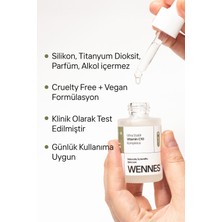 Wennes | Ultra Stabil Vitamin C10 Kompleks Serum | Niasinamid ve Arbutin ile Ton Eşitleme - Ihlamur Özü Luna8