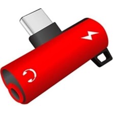 Hiqonic Type-C  2in1 Şarj Kulaklık Dönüştürücü Adaptör Şarj Çoğaltıcı Splitter Samsung Xiaomi Oppo Uyumlu
