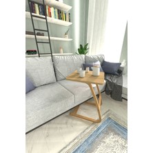 Vilinze Ergo Çok Amaçlı Ahşap C Sehpa 45 x 45 cm