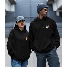 Terzili Giyin   Çift Sevgili Kombini  Tom ve Jerry  Kapşonlu Sweatshirt Ikili Set