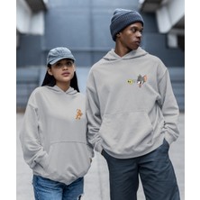 Terzili Giyin   Çift Sevgili Kombini  Tom ve Jerry  Kapşonlu Sweatshirt Ikili Set