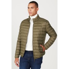 Altınyıldız Classics Erkek Haki Standart Fit Normal Kesim Dik Yaka Mont