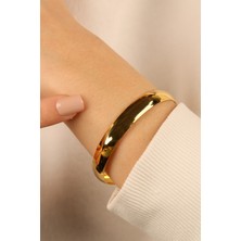 ÇGK KUYUMCULUK Bombeli Parlak Hediyeli Altın Bilezik CGKKLP0114