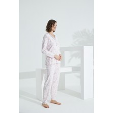 Evia Angelique  Pamuk Uzun Kol Kadın Pijama Takımı 21503