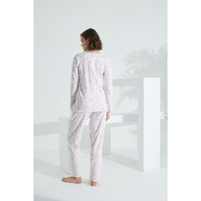 Evia Angelique  Pamuk Uzun Kol Kadın Pijama Takımı 21503
