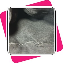 Puzzle Kalp Görselli Sevgililer Günü Slimfit Kapüşönlu Hoodie Kadın Sweatshirt 7013K