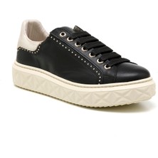 Kadın Sneaker ( Günlük) MAR-25Y-209-8888 John May Siyah-Metalik Altın