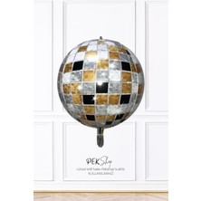 Pekshop 3 Renkli Disko Topu Folyo Balon 22INÇ