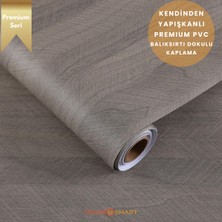 Technosmart 60×300 cm  Kendinden Yapışkanlı Balıksırtı Desenli Premium Duvar Kağıdı Masa Dolap Kaplama