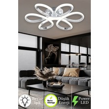Neeko Linup LED Avize Beyaz Işık Gri Alüminyum Modern Tasarım Tavan Aydınlatma