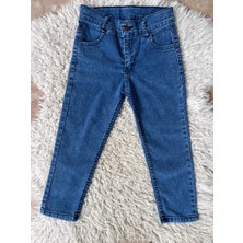Linoş Kids Unisex Çocuk Jean Pantolon Gizli Ayarlanabilir Bel Unisex Kot Pantolon