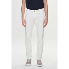 Ds Damat Slim Fit Ekru Gabardin Denim Pantolon
