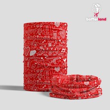 Bufferland Red Music Buff Maske