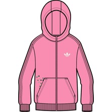 adidas Unisex Çocuk  Pembe  Sweatshirt GFX FZ HOODIE JZ9933