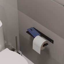 Aybi Dekor Banyo Tuvalet Kağıtlık Dekoratif Düzenleyici Tablalı Metal