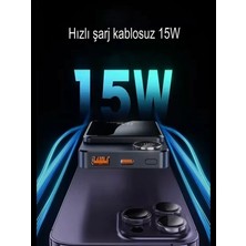 10000Mh Kablolu 22.5w iPhone Magsafe 15w Elektronik Taşınabilir Batarya Powerbank Telefon Şarj Aleti