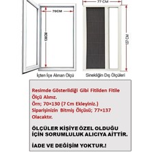 Serdar Sinekik Sistemleri Beyaz (0 - 90 x 0 - 210) Akordeon Pileli Kapı SinekliğiÇ