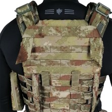 Wolftrap Tactical Balistik Plaka Takılabilen Askeri Kamuflaj 5.56 Tam Donanımlı Hücum Yeleği