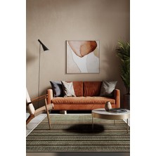 Homefesto Dekoratif Özel Tasarım Yıkanabilir,ince, Kaymaz Tabanlı, Modern Halı KECE-FR109