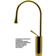 Opak Damla Çanak Lavabo Bataryası  Gold 093001