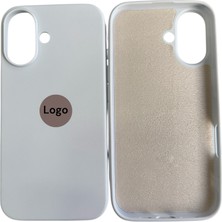 Mirtech Apple iPhone 16 Plus Uyumlu Lansman Beyaz Içi Kadife Silikon Kılıf