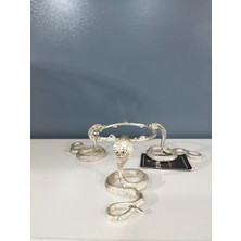 Fs Home Kristal Küreli Kobra Gümüş Dekoratif Obje