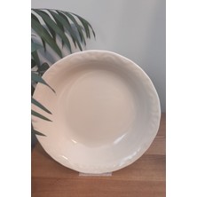Porland Porselen Kum Beji 12 Adet 19 cm (Büyük) Çukur Tabak