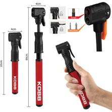 Kobb KB2203 87 Psı Bisiklet Lastik Şişirme Taşınabilir Mini El Pompası + Bisiklet Montaj Aparatı