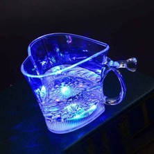 Overseas Treasures 2 Parçalı Aydınlatmalı Bardak, Karanlıkta Parlayan, Parti Malzemeleri, Şarap Bardakları Kahve Kupaları, Renkli LED Aydınlatmalı Bardak (Aşk) (Yurt Dışından)