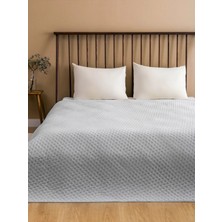 LC Waikiki Lcw Home Gri Tomurcuk Desenli Çift Kişilik Yatak Örtüsü 200 x 220  cm