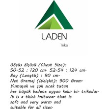 Laden Triko Kaban Büyük Beden Kadın Sakallı Yünlü Çok Kalın Yüksek Kalite Anne Uzun Kışlık Hırka