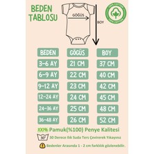 %100 Pamuk Aşkınızın Meleği Geldi Baskılı Omuz Çıt Çıt Zıbın