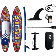 Grafitti Sup Paddle Board Şişme 350 cm x 82 x 15 Şişirilebilir Sörf Tahtası Full Set