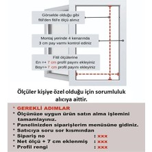 Serdar Sineklik Sistemleri Antrasit Akordeon Pileli Duble Pencere - Kapı Sinekliği