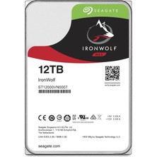 Seagate Ironwolf 12 Tb 7200RPM 256MB 7/24 1-8 Yuvalı  Nas Için