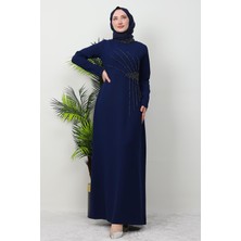 Gaye Taşlı Elbise Lacivert