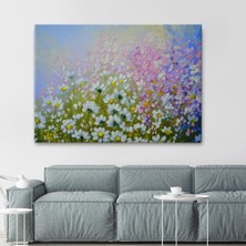 Marsilyan- Kır Çiçekleri Yağlıboya Görünüm Dekoratif Kanvas Duvar TABLOSU-3535
