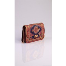 Otho Bag Osmanlı Şal Desenli Etnik Dokuma Kadın El ve Omuz Çantası