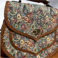 Otho Bag Mozaik Desen Otantik Kadın Omuz Çantası